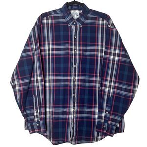 VTG Gant Salty Dog Men's Long Sleeve Button Down Large Plaid Grunge Revival